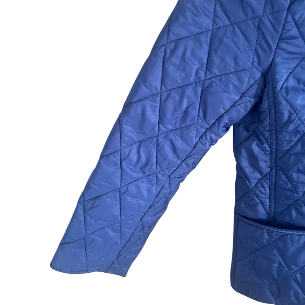 Navy Blue Burberry Quilted Children’s Jacket  6Y Classic Plaid Preppy Designer - Picture 4 of 13